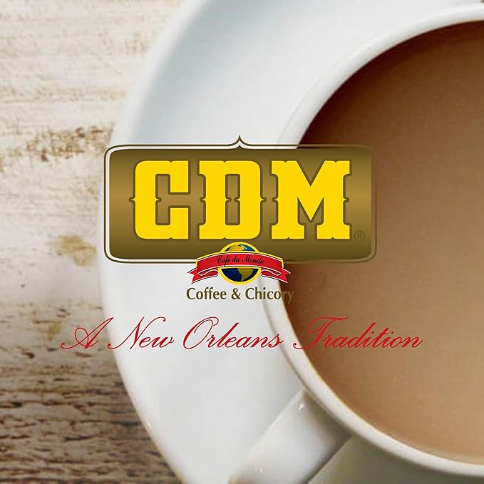 CDM Ground Coffee & Chicory Regular Grind, 34.5oz Can (Pack of 1)