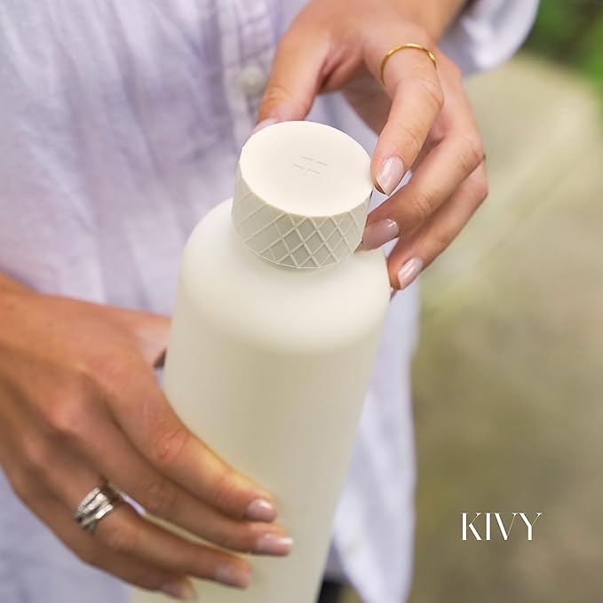 KIVY Slim Water Bottle 22oz [Lightweight & Shatterproof] - Reusable Tritan Water Bottle - Leak Proof Bottle for Women & Men - Water bottle no straw - Dishwasher Safe - BPA Free