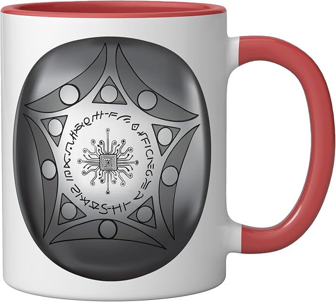 Buga Sphere Columbia UFO Ceramic Mug, Red/White