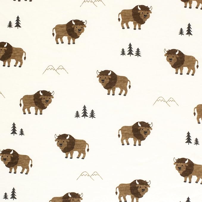 Hudson Baby Unisex Baby Cotton Toddler Pillow Case, Wild Buffalo, One Size