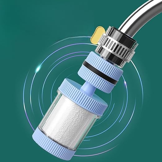 Faucet Filter, Filtration Softener, Bathroom Purifier with Firm Build, Kitchen Fixture with Solid Design, 3.23x1.77x1.77 inches Reliable Gear, Longtail Accessory for Office Sink Shower Home Apartment