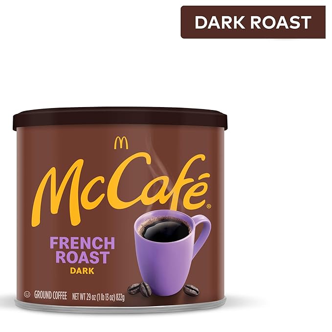 McCafe French Roast, Dark Roast Ground Coffee, 29 oz Canister