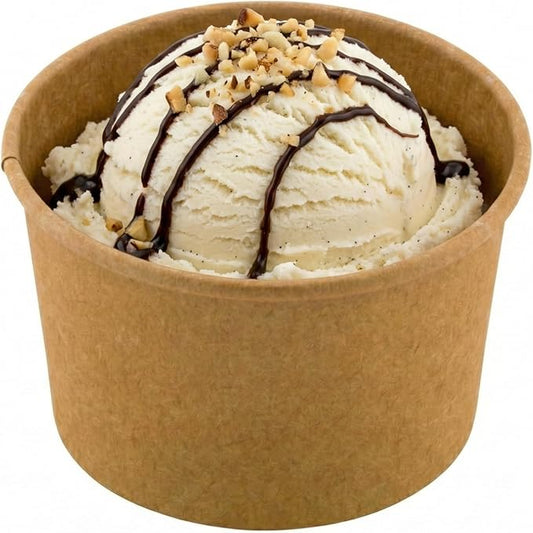 Restaurantware Kraft 50 Count To Go Cup Disposable 3 x 3 x 1.8 Inches Paper Mini Cup Grease-Resistant Cup Recyclable Durable Design