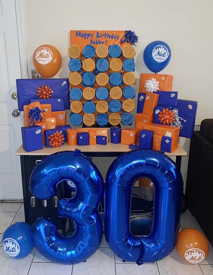 12 Balloons Number, 21 Balloons, 12th Dark Blue Party Decorations 40 In Big 21st for Girl Boys Engagement, Wedding, Celebration Party, Graduations, Photo Shoot
