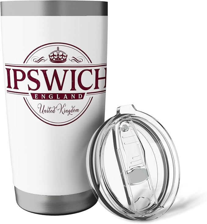 Ipswich England - Ipswich United Kingdom Label Stainless Steel Insulated Tumbler