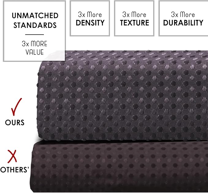 Clara Clark Purple Shower Curtain Set with Black Shower Caddy Hanging - Fabric Shower Curtains and Stainless Steel Shower Caddies, Bathroom Shower Curtain Sets with Corner Shower Caddy Dorm