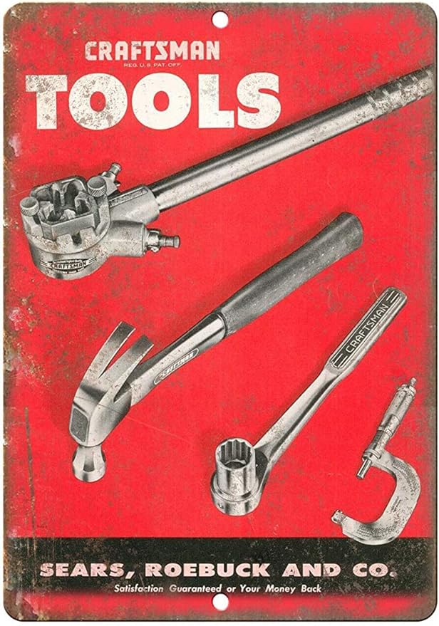Funny Tin Sign Craftsman Tools Bar Cafe Living Room Kitchen Home Decoration 8x6 Inches