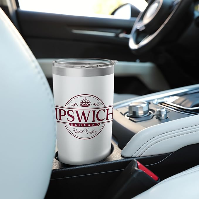 Ipswich England - Ipswich United Kingdom Label Stainless Steel Insulated Tumbler