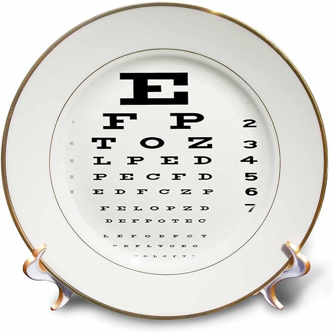 3dRose Porcelain Decorative Plates, 8", White