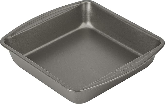 GoodCook 8x8-Inch Baking Pan Set, 2-Pack, Gray