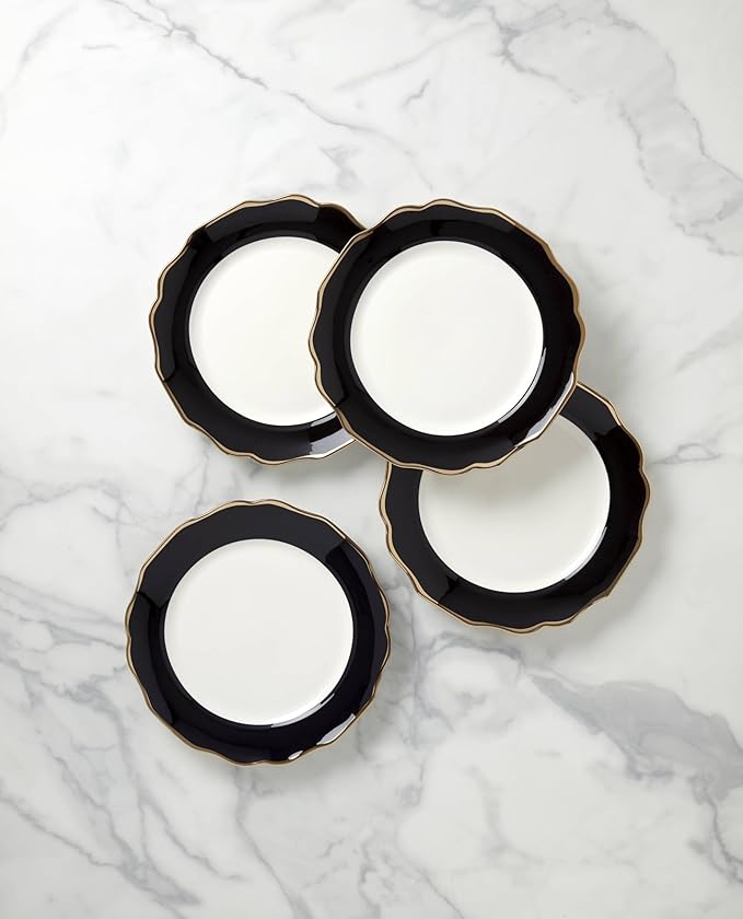 Lenox 896842 Contempo Luxe Black Dinner Plates, Set of 4