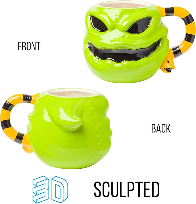 Silver Buffalo Disney Nightmare Before Christmas Oogie Boogie Ceramic 3D Sculpted Mug, 20 Ounces