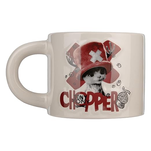 Paladone One Piece Chopper Embossed Ceramic Mug, 400ml Character Drinkware, Officially Licensed