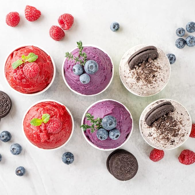 Coppetta 4 Ounce Dessert Cups, 200 Disposable Ice Cream Cups - Lids Sold Separately, Heavy-Duty, Gray Paper Frozen Yogurt Bowls, For Hot And Cold Foods, Perfect For Gelato Or Mousse - Restaurantware