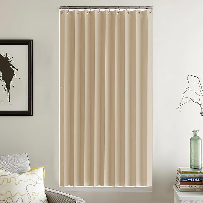 NICETOWN Blackout Curtains 63 Long - Window Covering Panels Thermal Insulated Door Window Blinds Drapes Light Block Curtain Shades for Bedroom Living Room, Biscotti Beige, 50" W x 63" L, 1 Panel