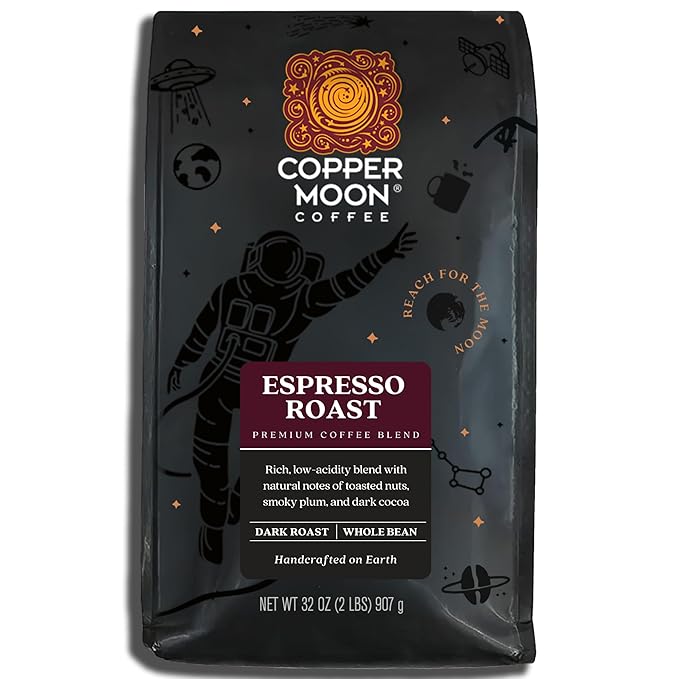 Copper Moon Premium Espresso Bold Roast Regular Whole Bean Coffee 2 lb.