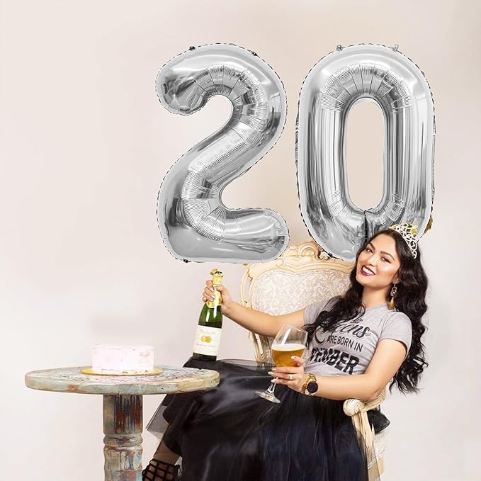 2026 Silver Balloons 42 Inch Silver Foil 2026 Balloon Numbers For New Years Balloons New Years Eve Party Supplies Nye Decorations Happy New Year Decorations 2026 Graduation Decorations 2026 Globos