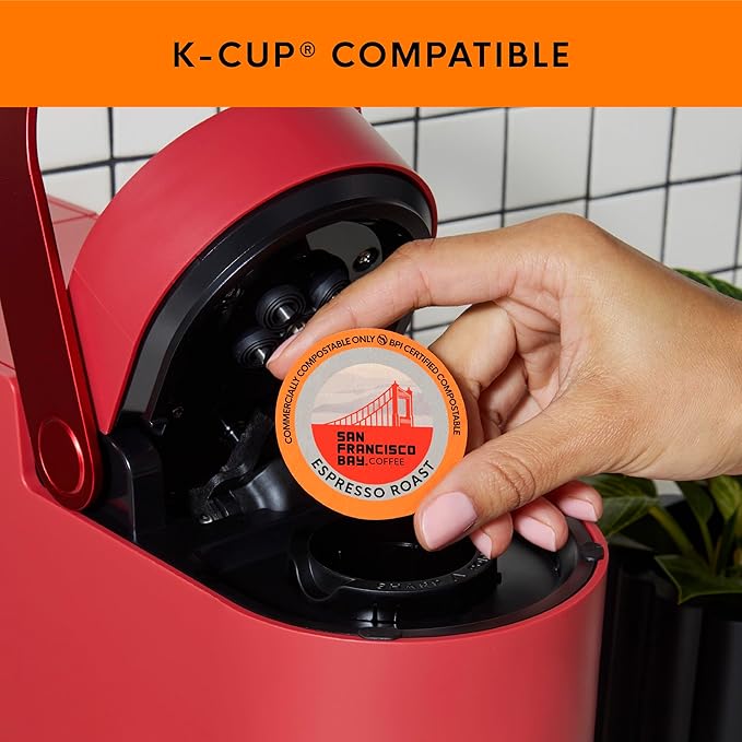 San Francisco Bay K-Cup Coffee Pods Distinct Assortment Variety Pack (80 ct), Includes 100% Colombian, Espresso Roast, Donut Shop, & Hazelnut Crème, Commercially Compostable Single-Serve Coffee Pods