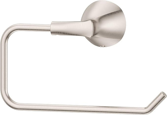 Pfister Willa Towel Ring, Hand Towel Holder for Bathroom, Wall-Mounted, Screw-In, Brushed Nickel Finish, BRBWLL0K
