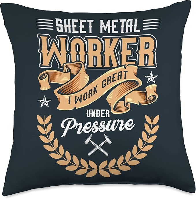 Journeyman Sheet Metal Worker Union Sheet Metal Worker Throw Pillow