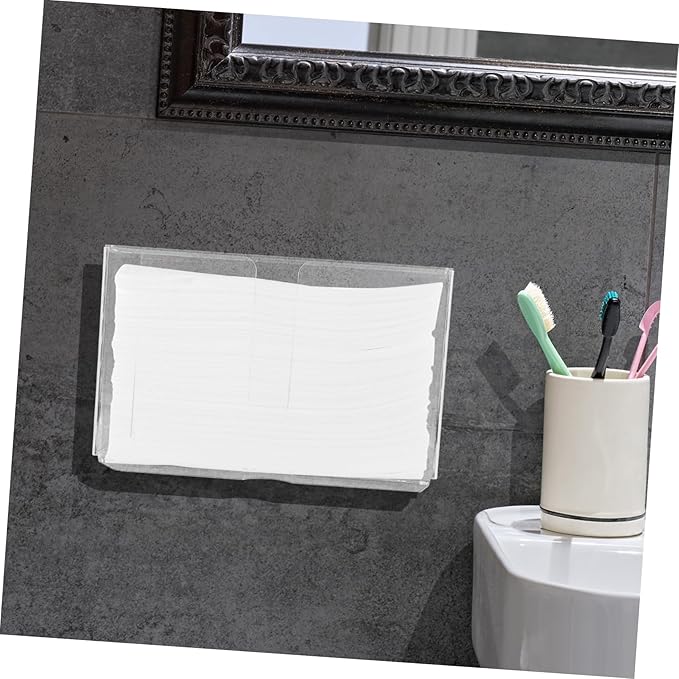 PRETYZOOM Large Touchless Wall-Mounted Paper Towel Dispenser Lid Bathroom Napkin Holder for Easy Access for Kitchens and Commercial Use
