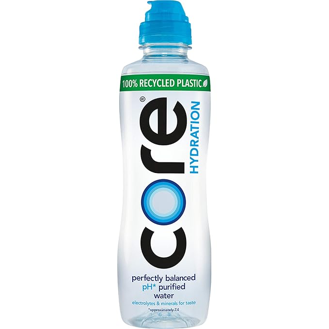 Core Hydration Perfectly Balanced Water, 23.9 fl oz Sport Cap bottle (Pack of 24)