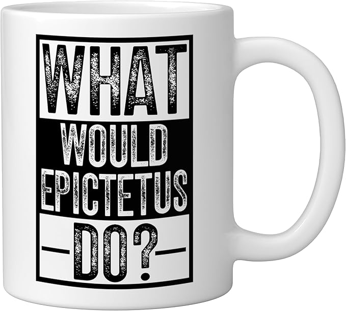 Stoicism Ceramic Mug, White