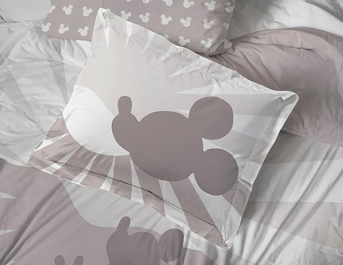 Jay Franco Disney Mickey Mouse Full Size Comforter Set - 7 Piece Bedding Includes Sheet Set & Pillow Covers - Super Soft Cozy Bedding