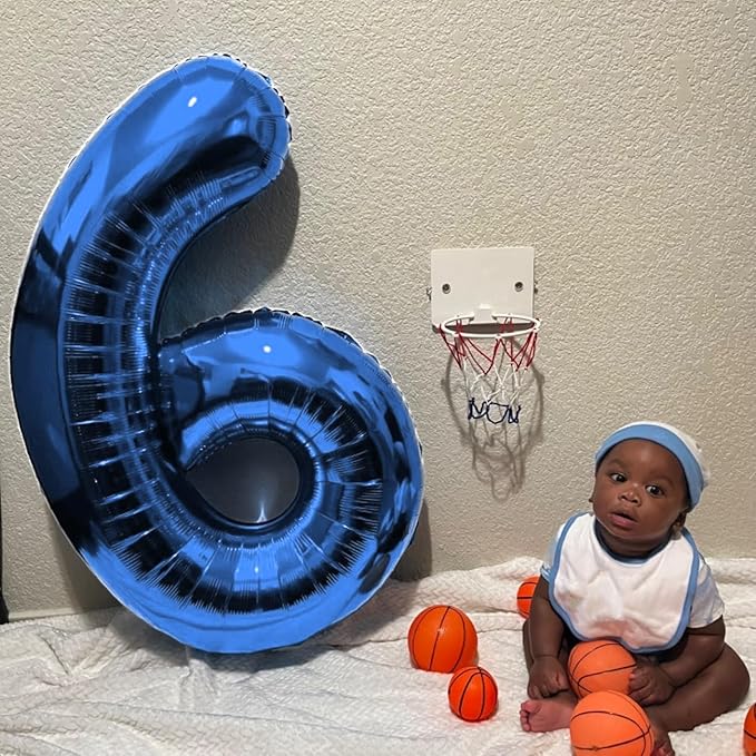 Numbers 26 Balloon, Dark Blue Birthday Party Supplies for 26th, 40 Inch Digital Ballons for Women Men, Party Decorations for Engagement, Bridal Shower, Wedding, 2026 New Years Eve Party