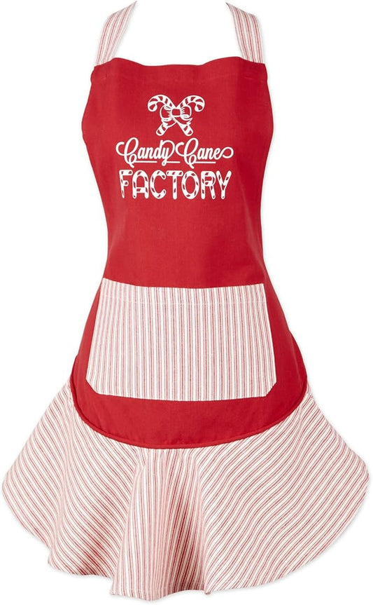DII Women's Christmas Kitchen Apron Adjustable Adult Size for Cooking, Baking, Crafting & Entertaining