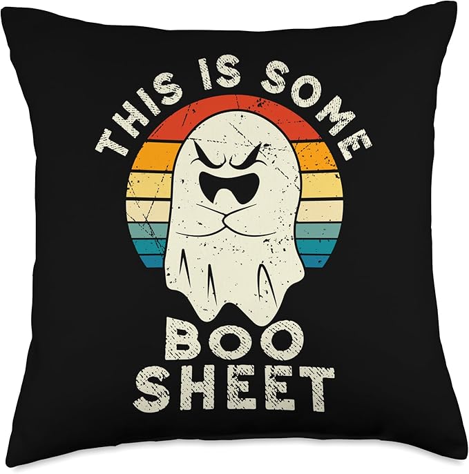 This Is Some Boo Sheet Store. This Is Some Boo Sheet Cool Ghost Funny Halloween Costume Throw Pillow, 18x18, Multicolor