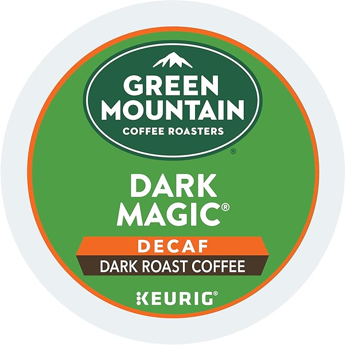 Green Mountain Coffee Dark Magic Decaf Keurig Single-Serve K-Cup pods, Dark Roast Coffee, 72 Count