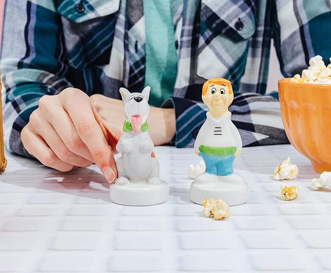 Silver Buffalo The Jetsons George and Astro Ceramic Salt and Pepper Shaker