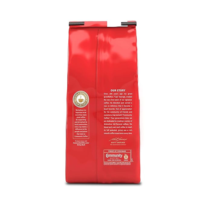 Community Coffee Decaf Coffee and Chicory 12 Ounce, Medium Dark Roast Ground Coffee, 12 Ounce Bag (Pack of 3)