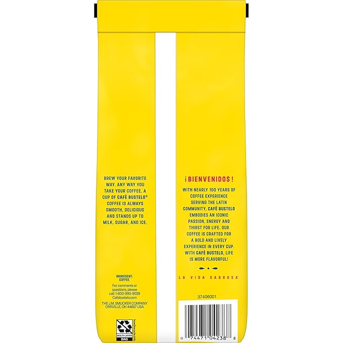 Café Bustelo Dark Roast Ground Coffee, 11-Oz. Bag (Pack of 6)