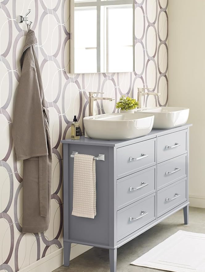 Amerock Mulholland Chrome 9 inch (229mm) Towel Bar, BH3602526