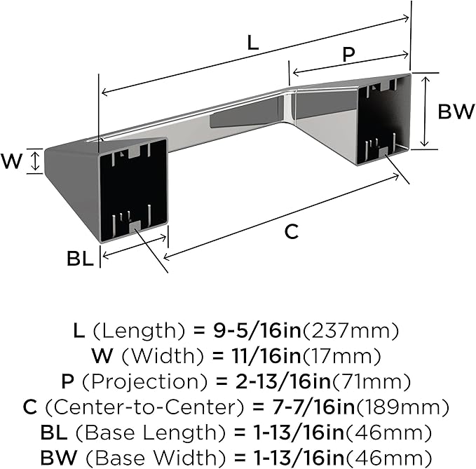 Amerock BH3600126 | Chrome Pivoting Double Post Toilet Paper Holder | 9-5/16 in. (237 mm) Length Toilet Tissue Holder | Blackrock | Bath Tissue Holder | Bathroom Hardware | Bath Accessories
