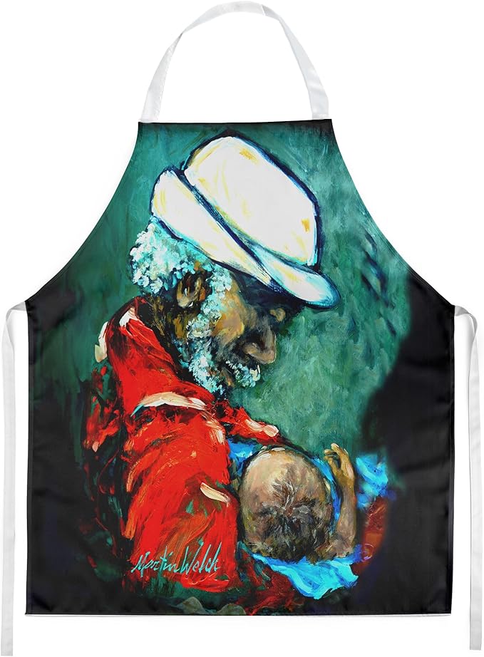 Caroline's Treasures Grand Pappy and Baby Apron Cooking Kitchen Server Baking Crafts Gardening for Adult Women Men, Unisex, Large, Multicolor
