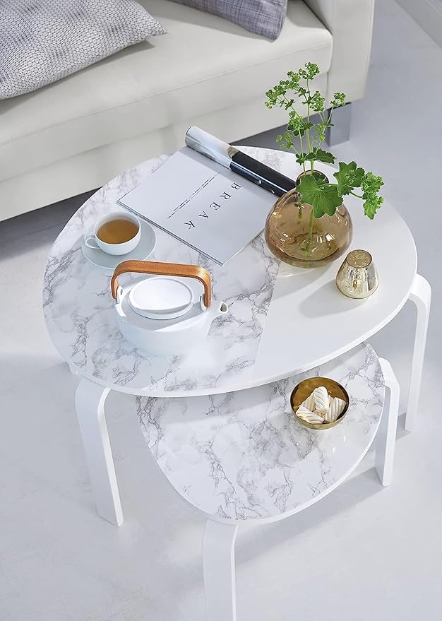 d-c-fix 346-0306 Decorative Self-Adhesive Film, Grey Marble, 17" x 78" Roll