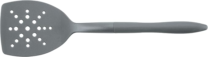 Rachael Ray Tools and Gadgets Spoon, Slotted and Solid Turners Set/ Cooking Utensils - 3 Piece, Gray