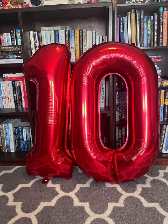 Number 18 Balloons 40 In, 18th Birthday Decorations for Boys Girls, 81st Red Birthday Party Decorations Big Balloons for Engagement, Wedding, Celebration Party, Graduations, Photo Shoot