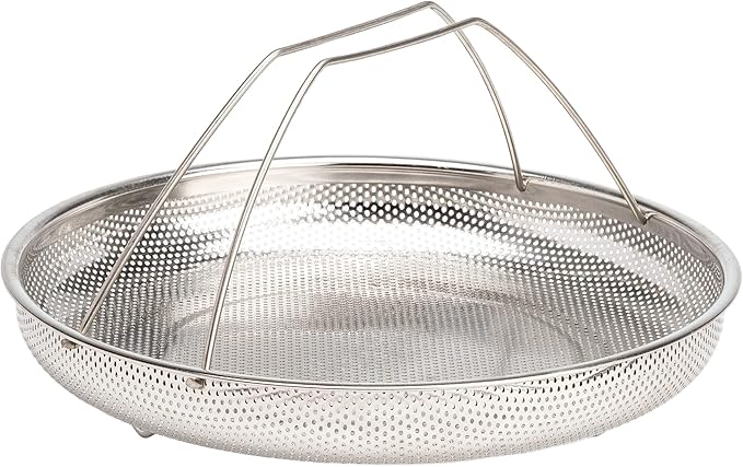 Goodful All-In-One Pan Steamer Basket, Premium Stainless Steel Construction, Dishwasher Safe, Perfect for Steaming Vegetables, Full Handle for Easy Use