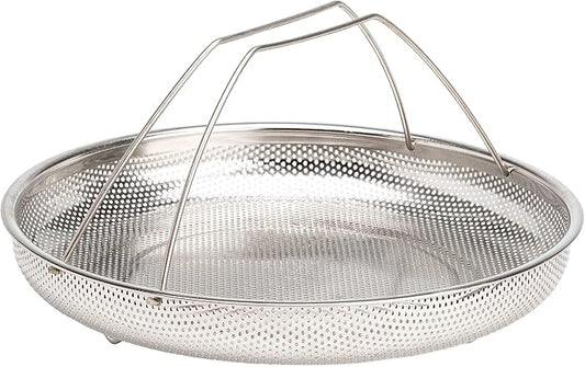Goodful All-In-One Pan Steamer Basket, Premium Stainless Steel Construction, Dishwasher Safe, Perfect for Steaming Vegetables, Full Handle for Easy Use