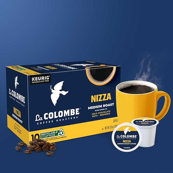 La Colombe® Coffee Roasters Nizza Medium Roast Coffee, Single Serve Keurig® K-Cup® Pods, 10-Count Box (Pack of 2)