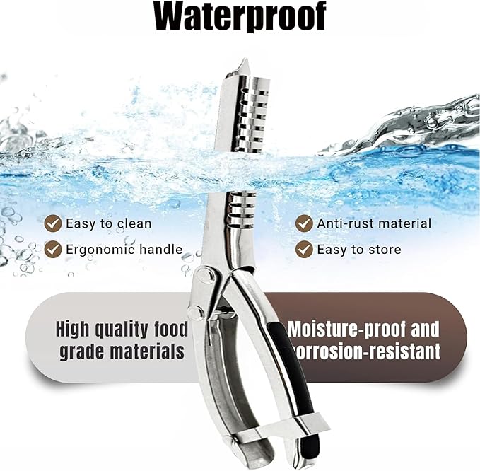 Rib Membrane Removal Tool,Stainless Steel Rib Prep Tool Membrane Remover,Ergonomic Rib Skinner for BBQ Accessories,Kitchen Gadgets Utensils for Grill Set,Dishwasher Grilling Accessories (2 Sets)