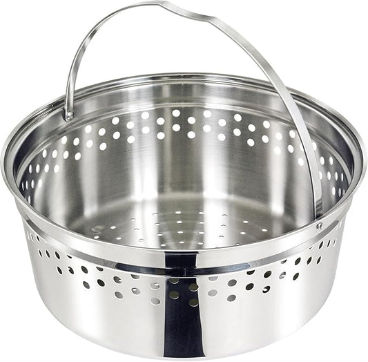 Magma A10-367 Nesting Colander, Steamer & Cooker Insert | 100% 18-8 Stainless Steel | Custom Fit for Magma 5 Qt Stock Pot | Space-Saving Marine & RV Cookware Accessory