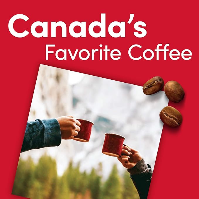 Tim Hortons Maple Flavored Coffee, Single-Serve K-Cup Pods Compatible with Keurig Brewers, 72ct K-Cups, Red, 12 Count (Pack of 6)