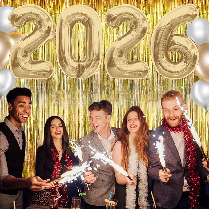 2026 Balloons Mute Gold 2026 Number Balloons New Year Decorations 2026 Numbers 40 Inch Large 2026 Mylar Foil Balloons for 2026 New Years Eve Party Supplies Graduation Christmas Birthday Anniversary