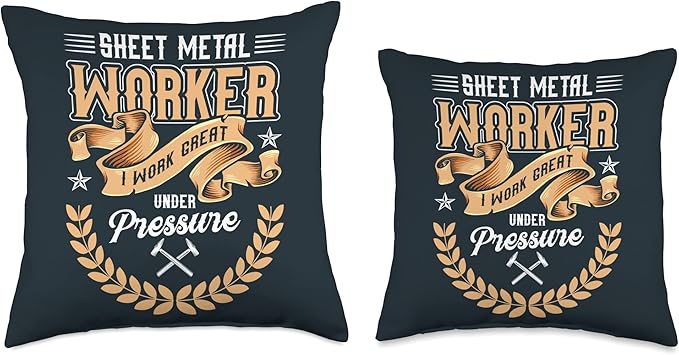 Journeyman Sheet Metal Worker Union Sheet Metal Worker Throw Pillow