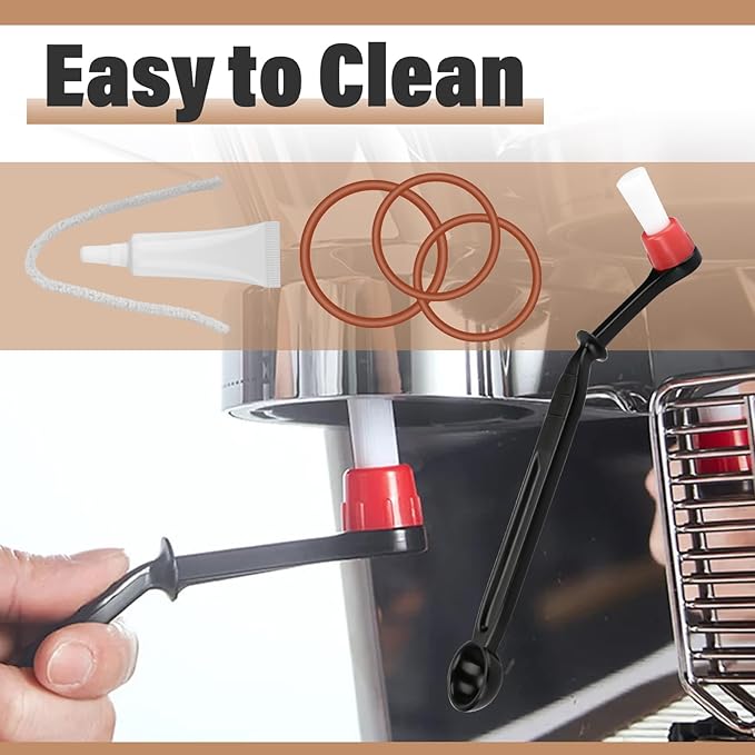 Brew Group Maintenance Kit with Coffee Brush Spoon Cleaning Tool Compatible with Gaggia Automatic Espresso Machines for Coffee Machine Grinder Maker Frother Group Head Burr Blades
